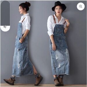 Women's Denim Overall Dress
